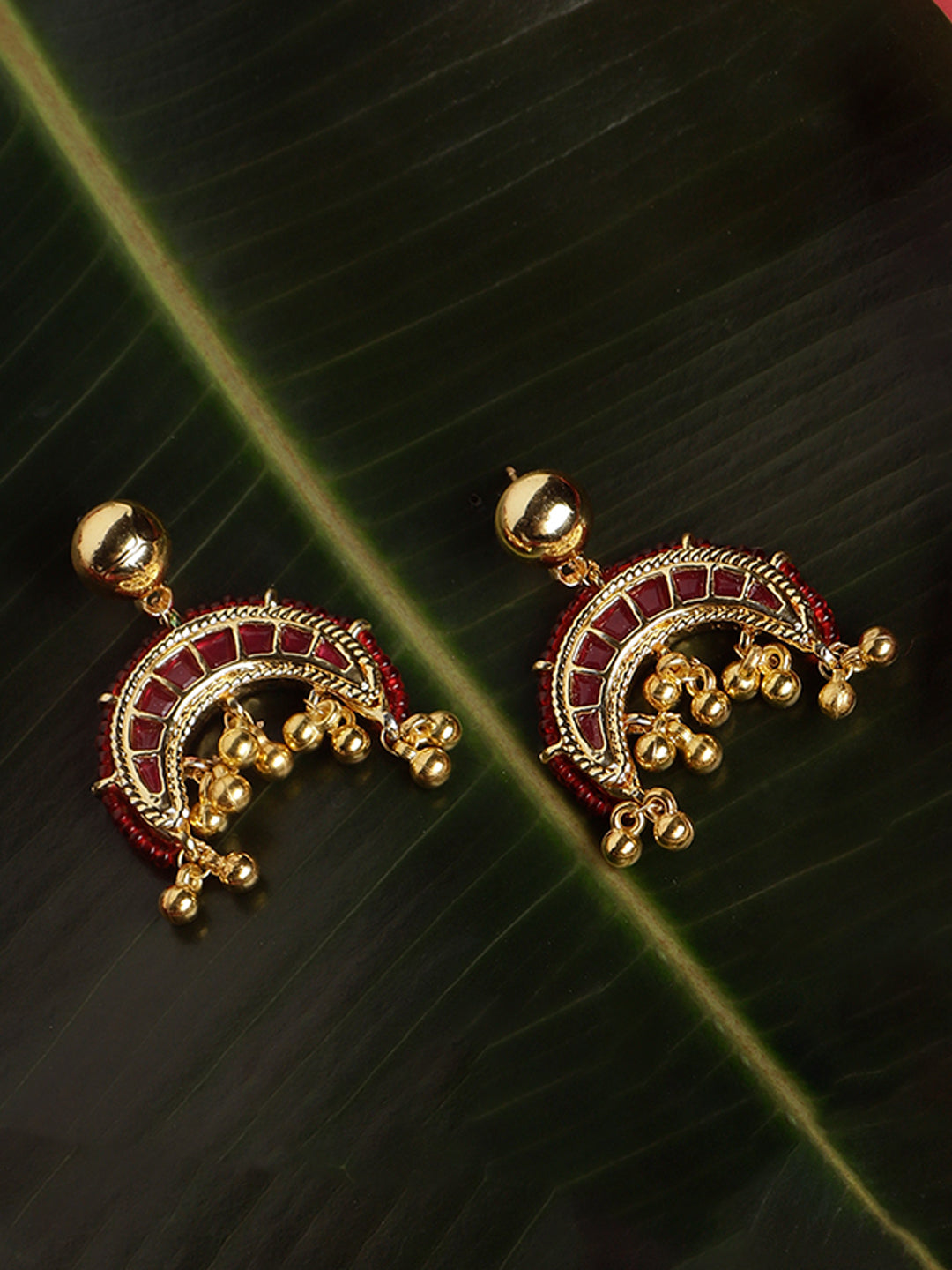 Surkh Sitara Drop Earring