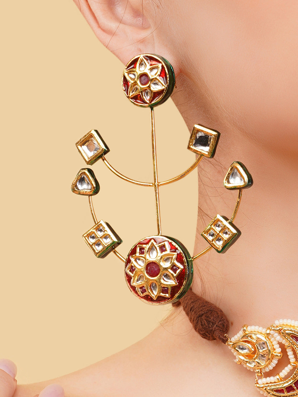 Surkh Drop Earrings