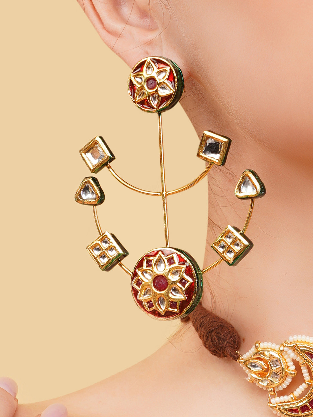Surkh Drop Earrings