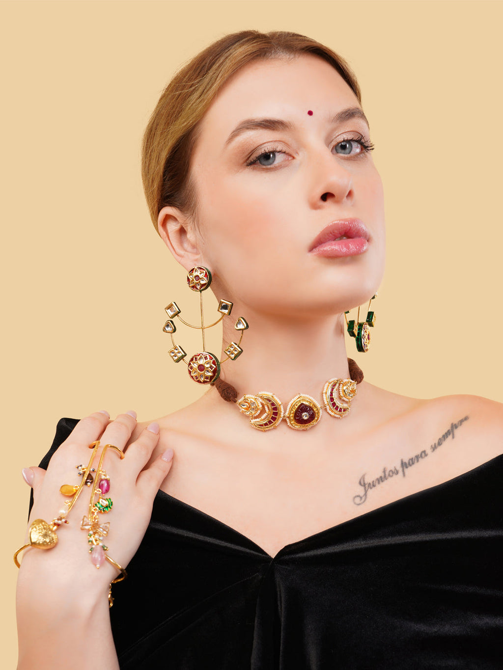 Surkh Drop Earrings