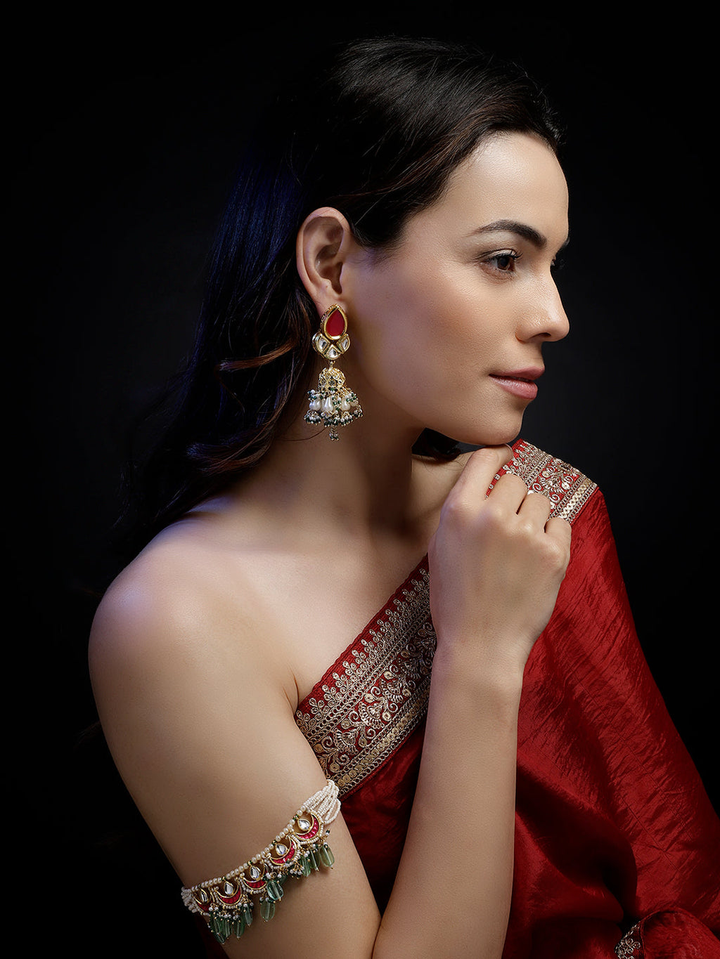 Surkh-e-Shehzadi Jhumka