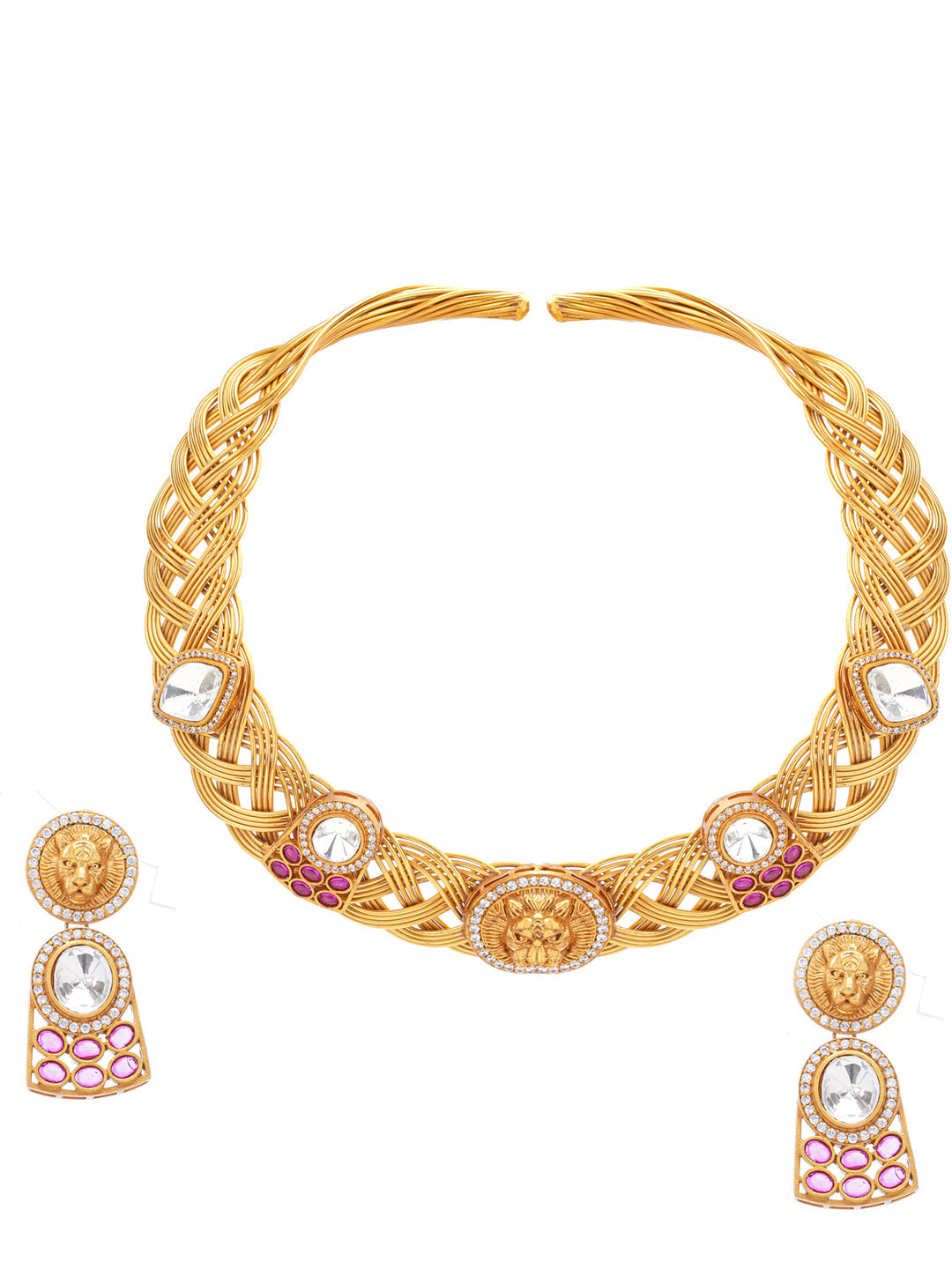 Khoon-e-Surkh Necklace with Earring