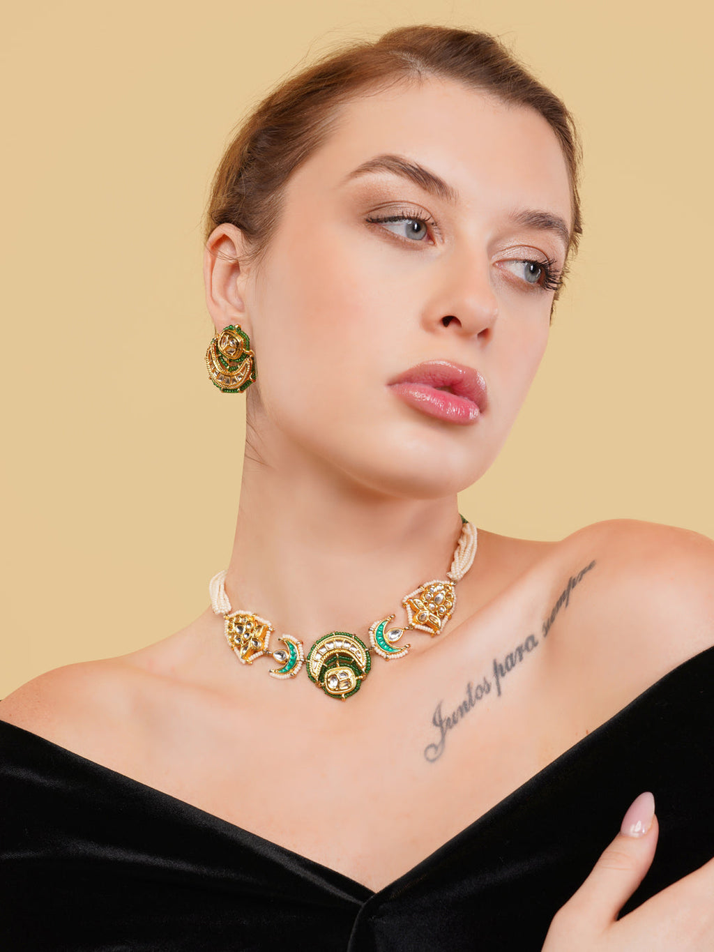 Sumbul Chokar with Earrings