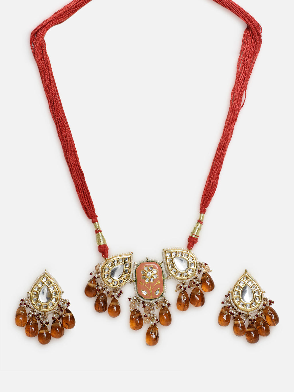 Aftaab-e-Zar Haar with Earrings