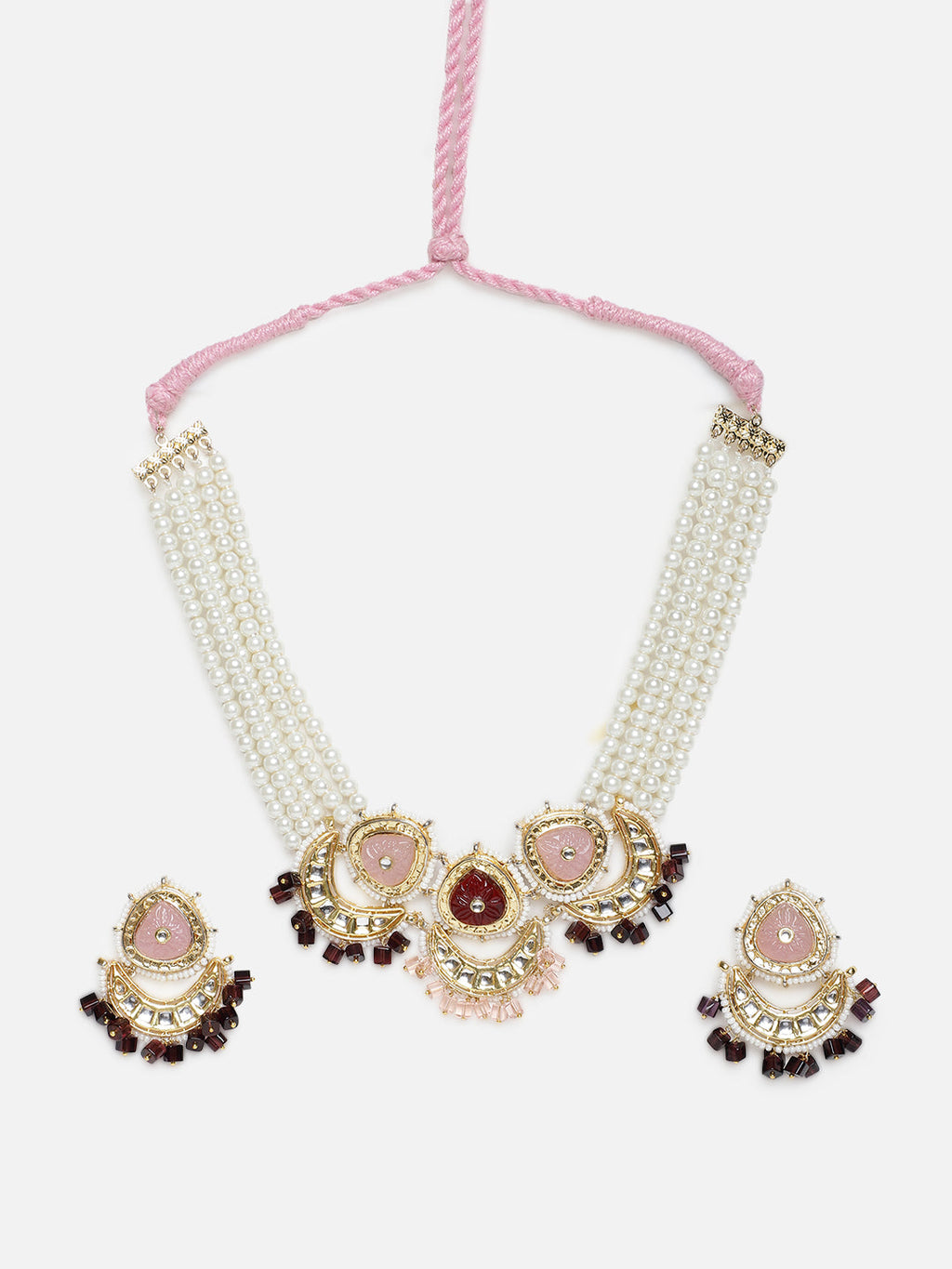 Nazakat Glow Haar with Earrings