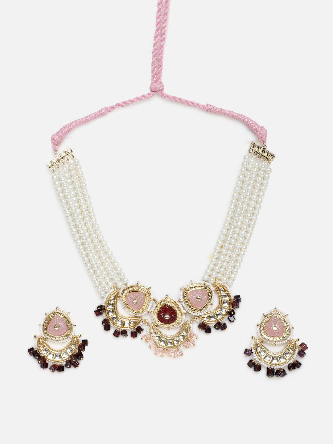 Nazakat Glow Haar with Earrings