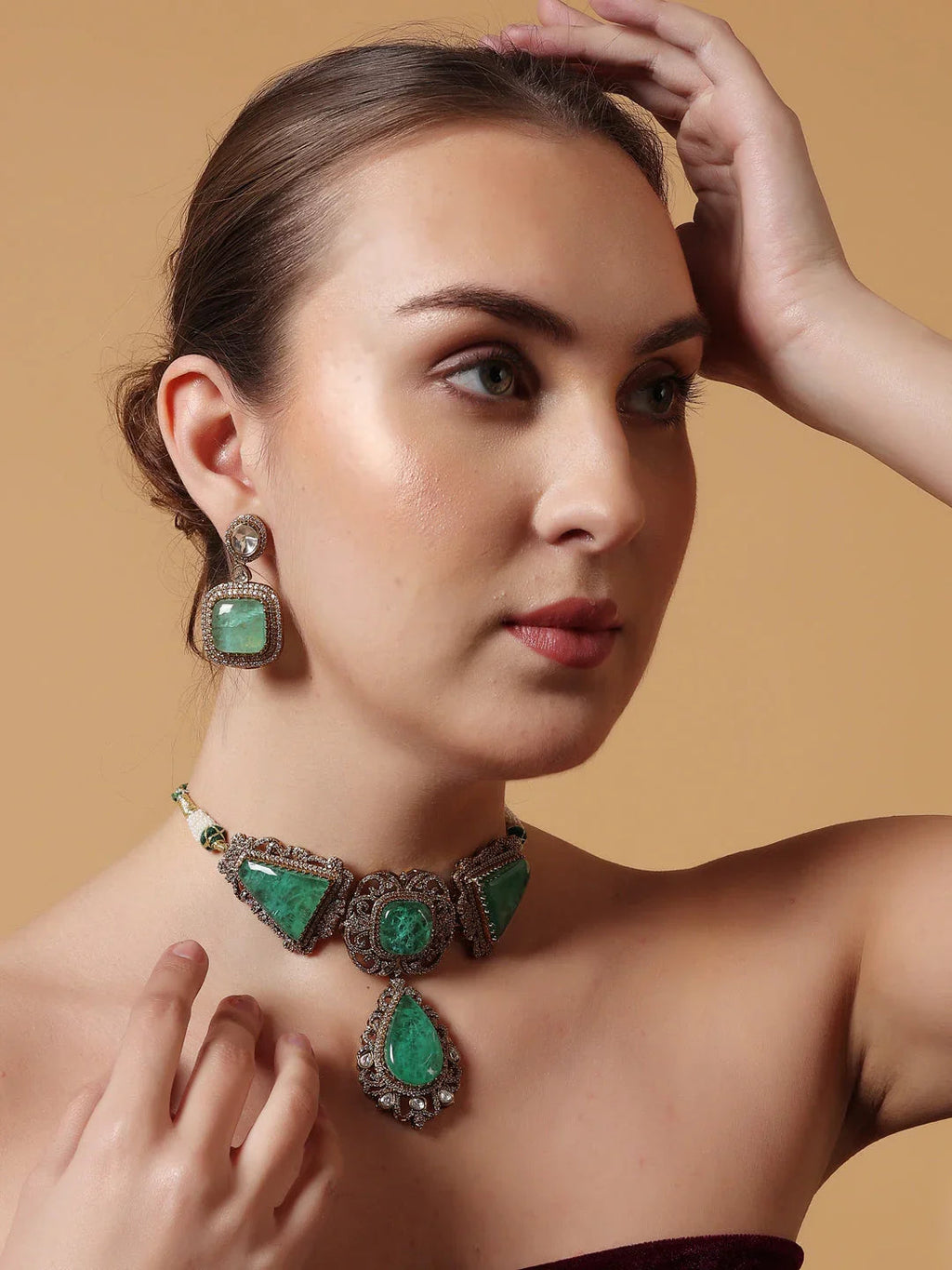 Bagh Necklace with Earring