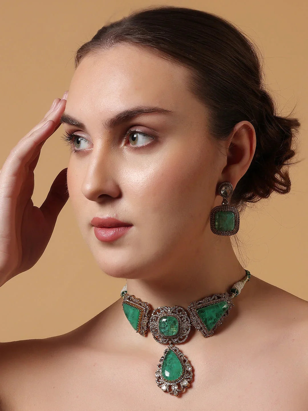 Bagh Necklace with Earring