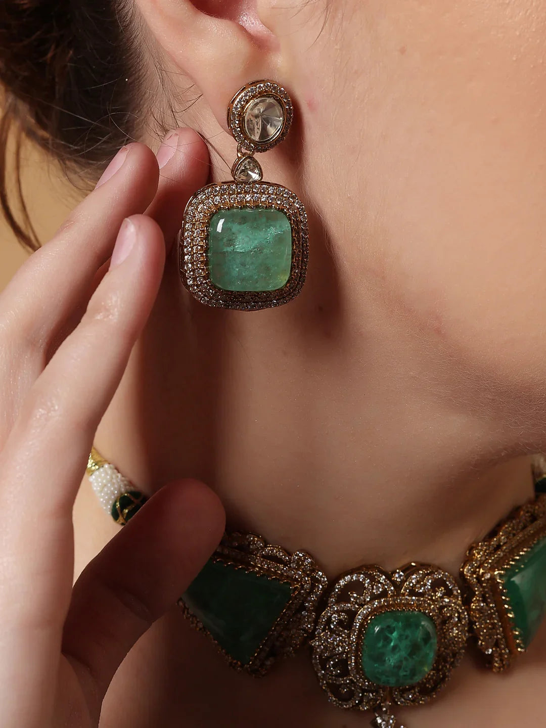 Bagh Necklace with Earring