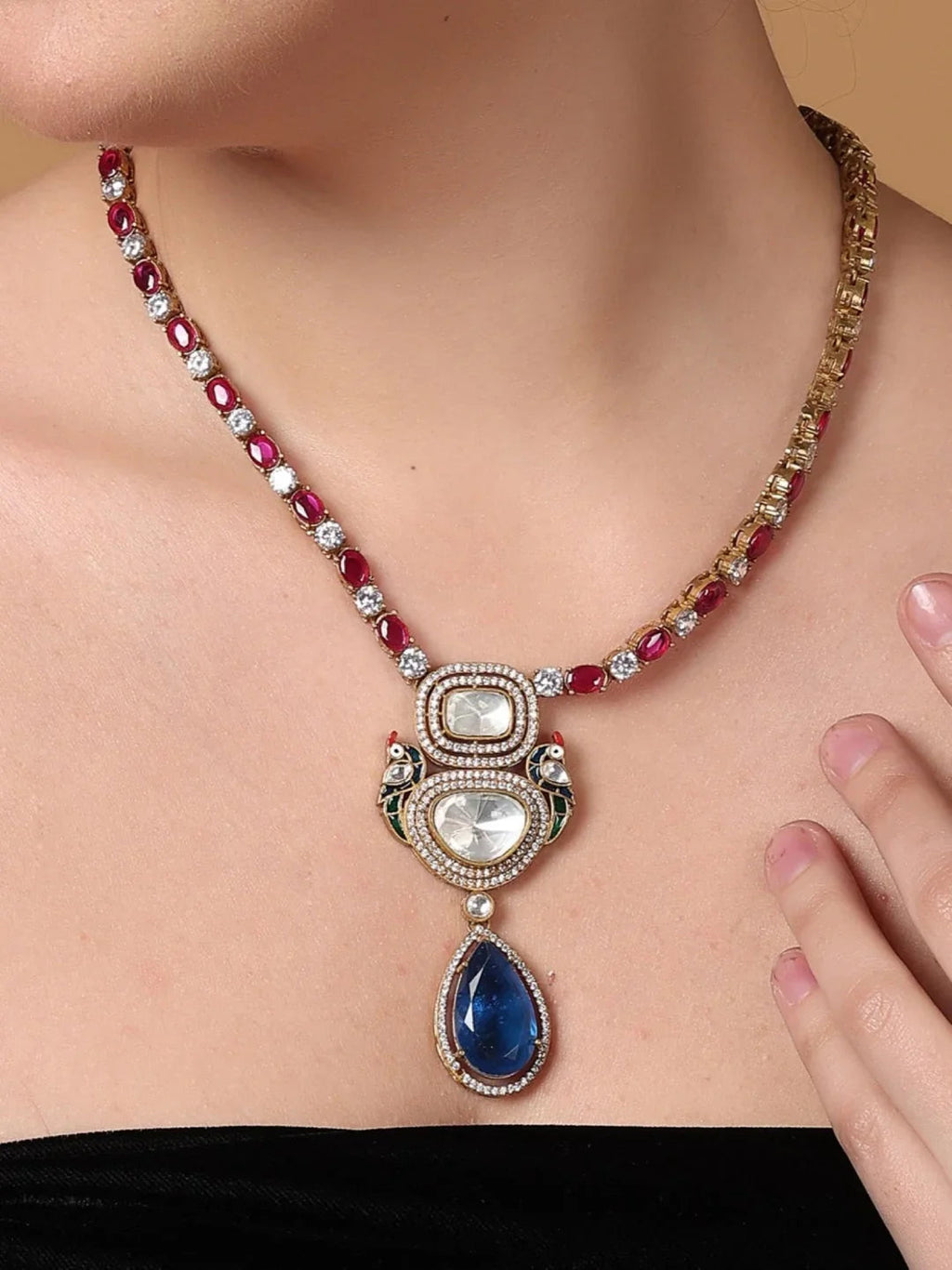 Neelanjan Necklace with Earring