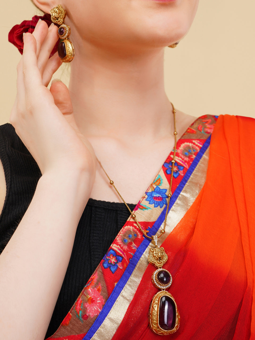 Sharbati Necklace with Earring