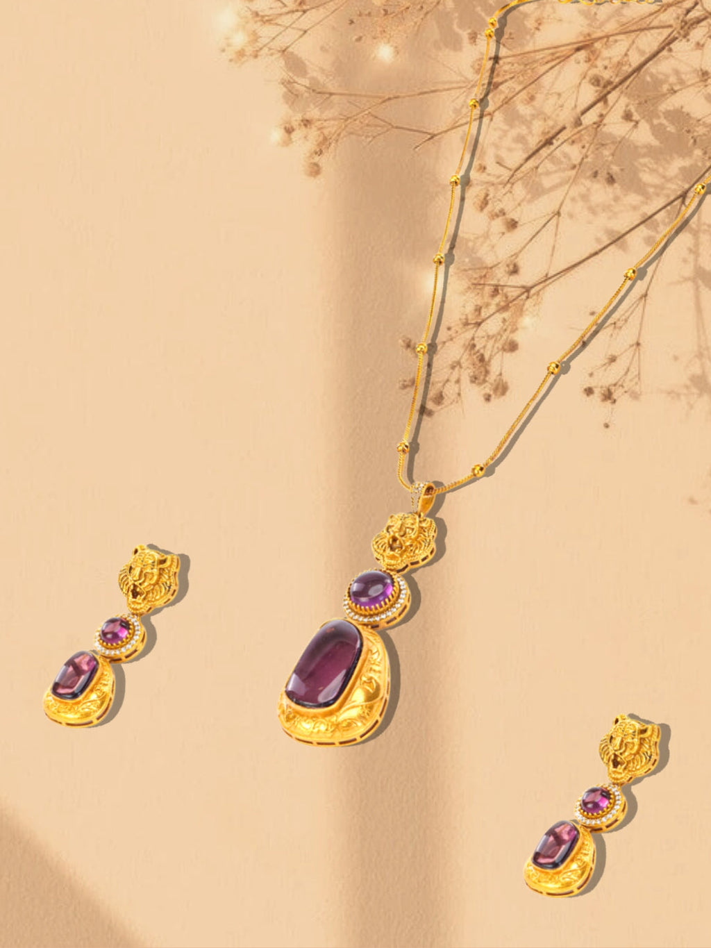 Panna Necklace with Earring