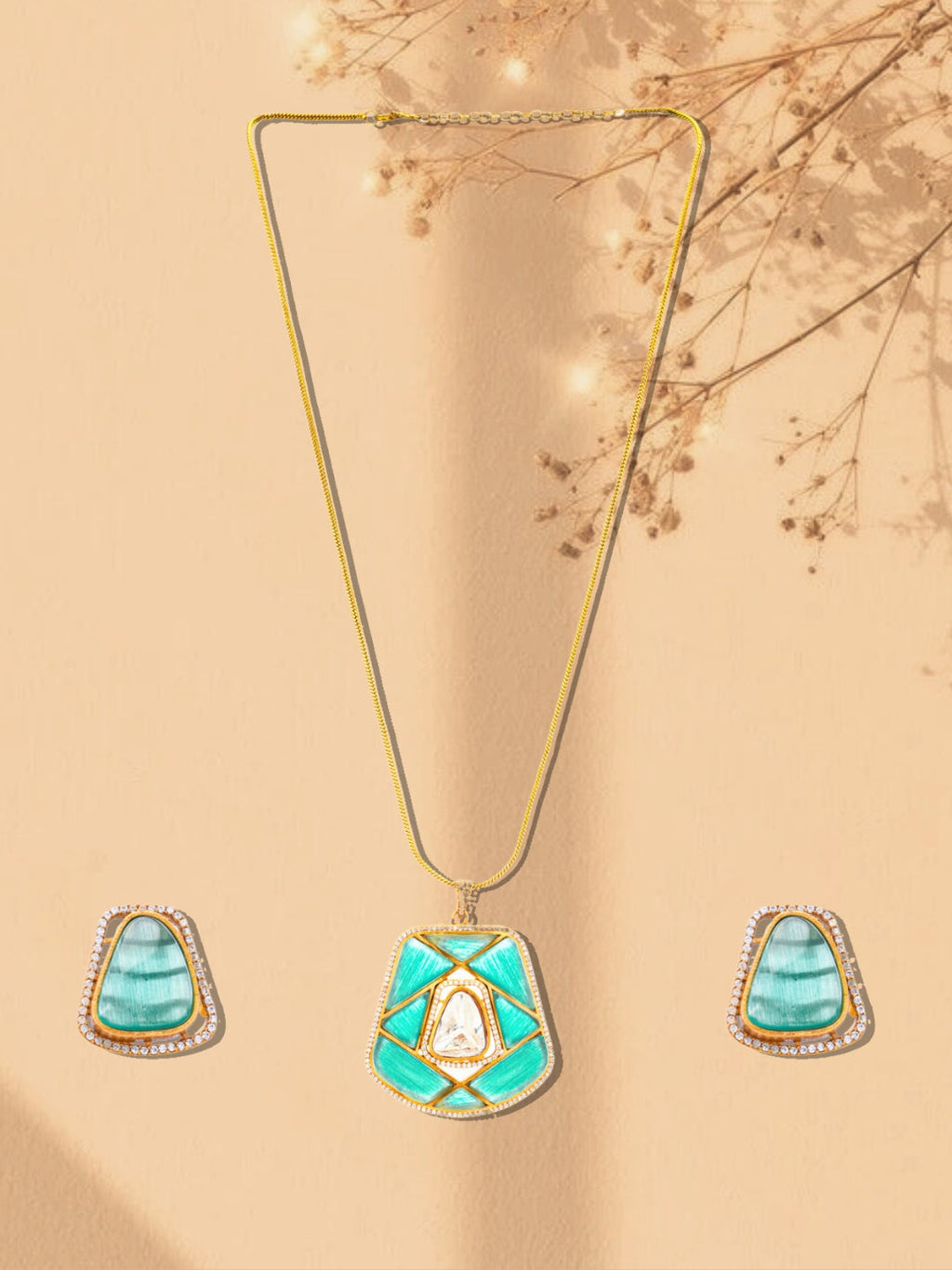 Sabzratna Necklace with Earring