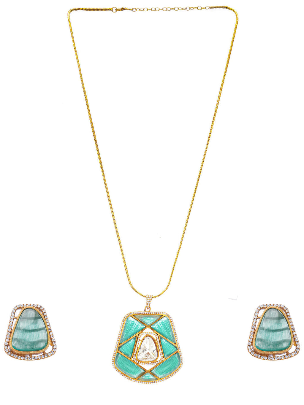 Sabzratna Necklace with Earring