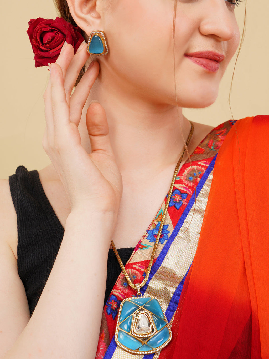 Neelgiri Necklace with Earring