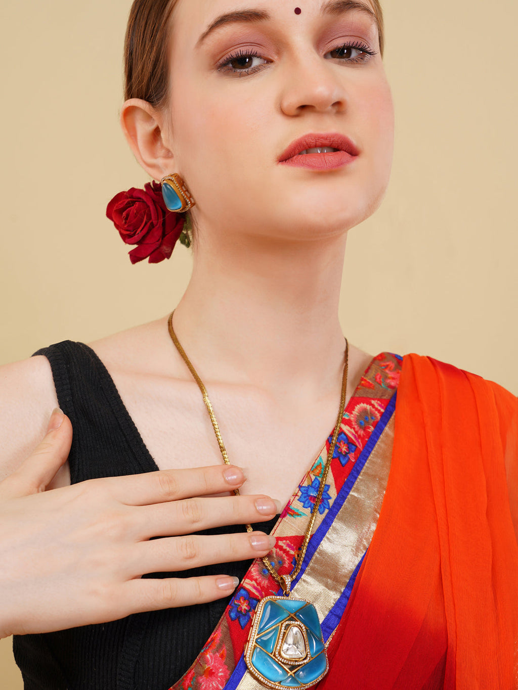 Neelgiri Necklace with Earring