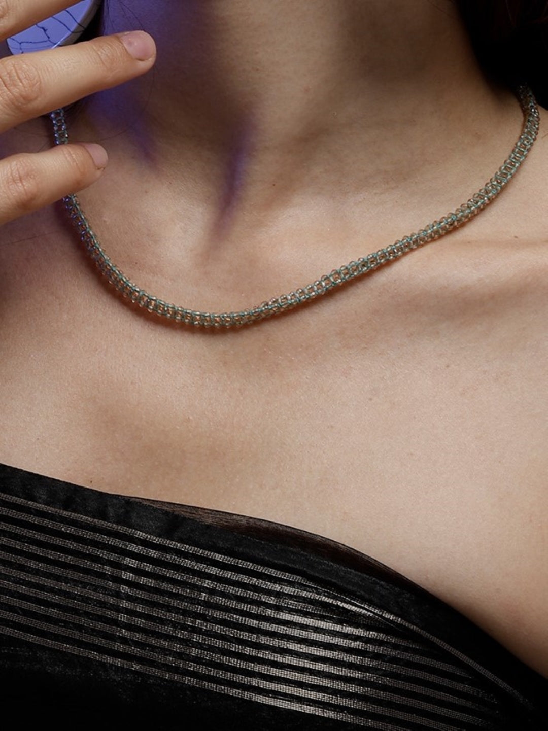 Husn-e-Zamurd layered necklace