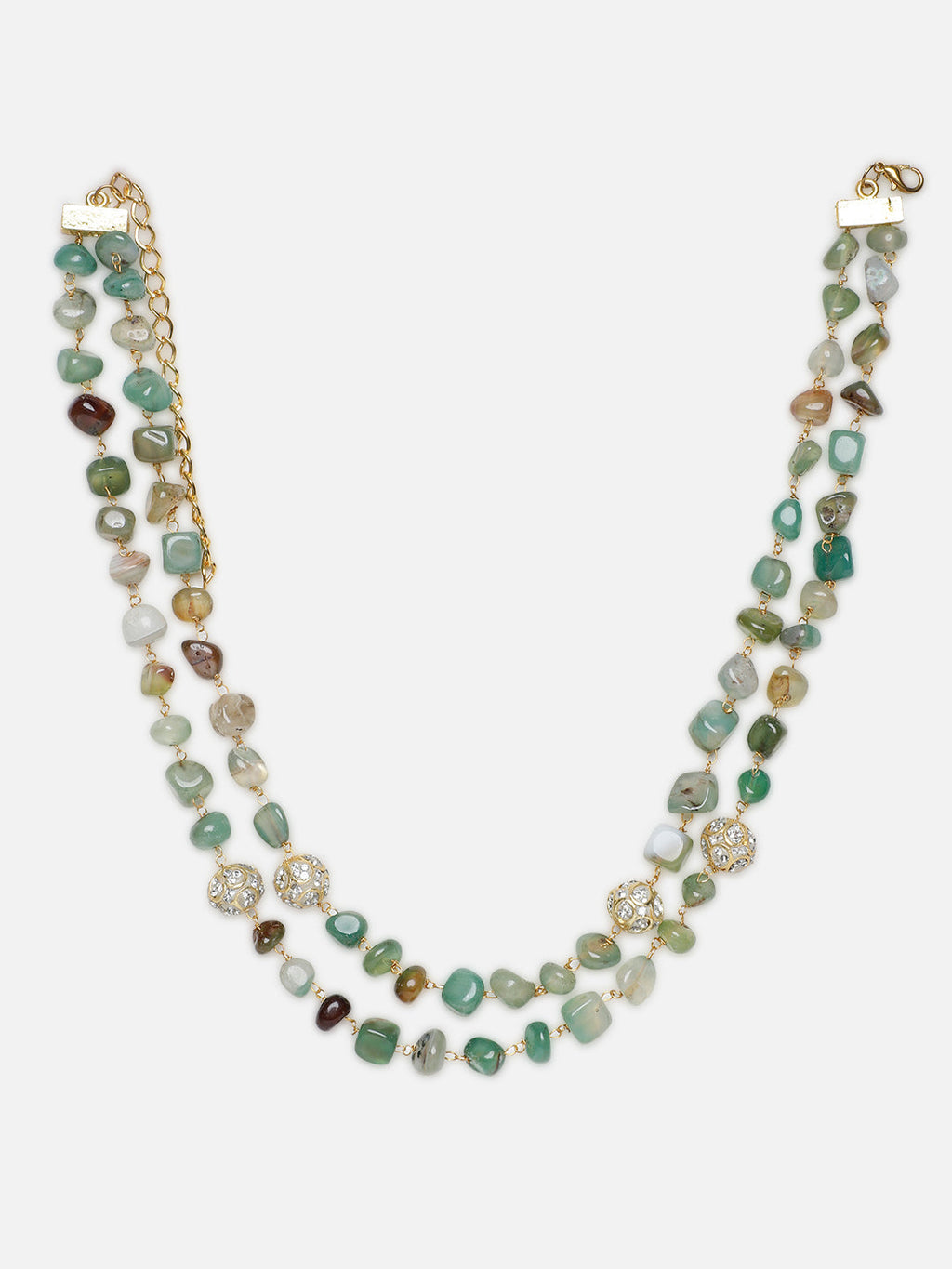 Zarreen Sabz layered necklace
