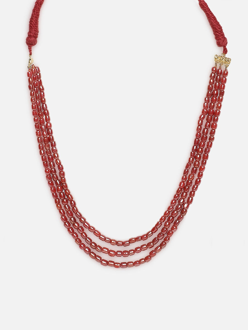 Nazakat-e-Surkh layered necklace