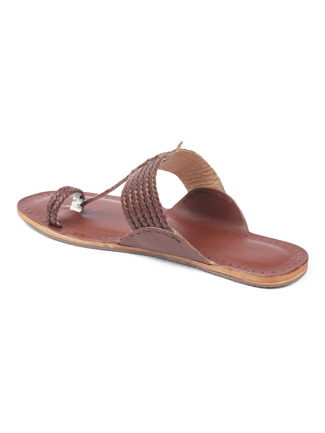 Six Red Braids - Men Kolhapuri chappal
