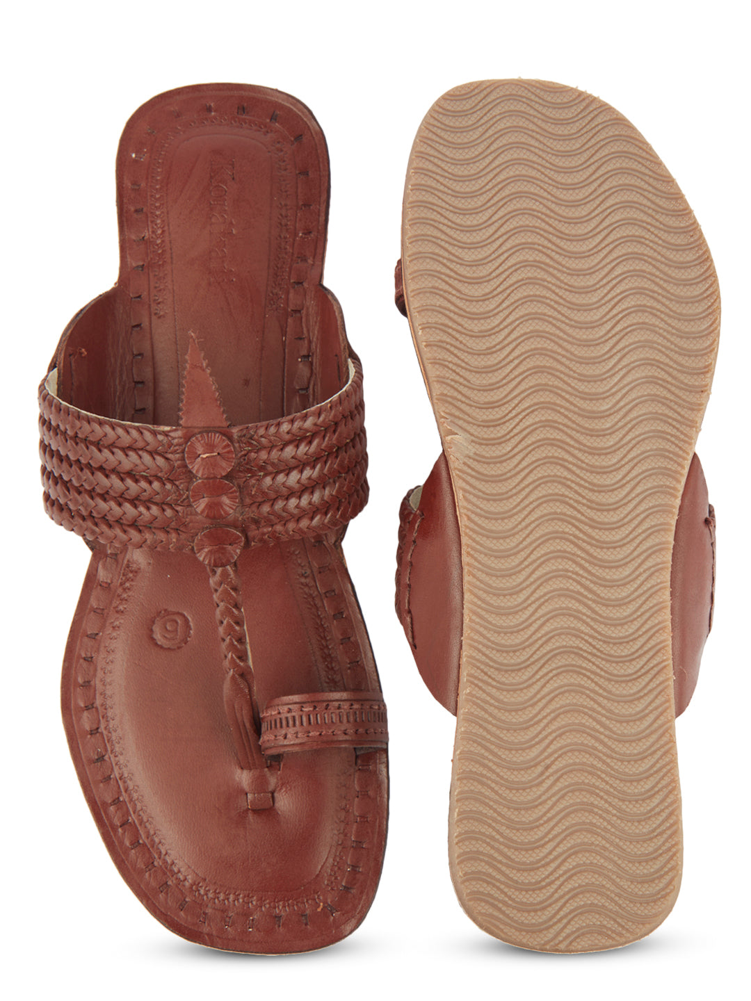 Women in Red original kolhapuri chappal for women