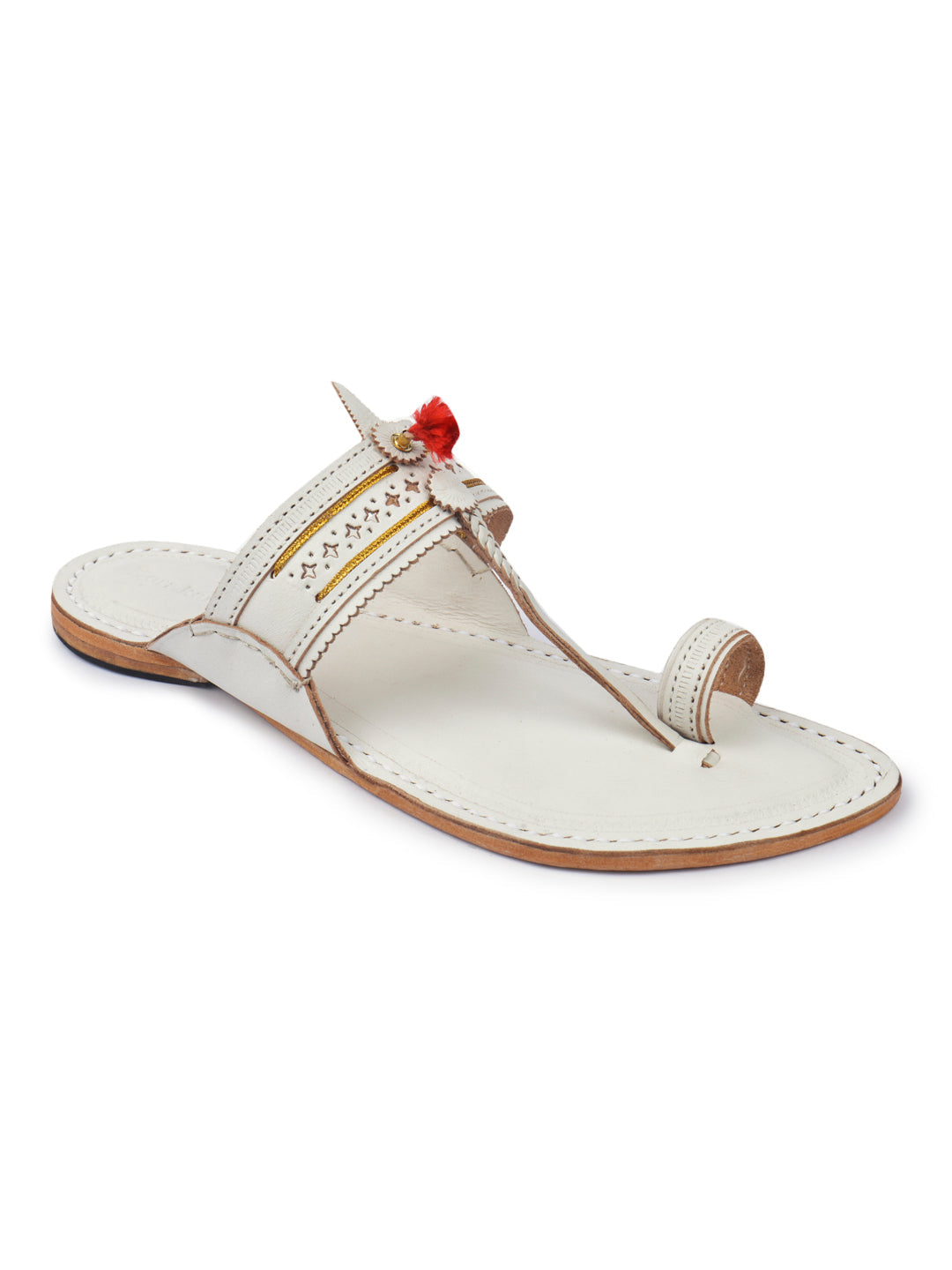 Authentic White - Men Wedding Chappal