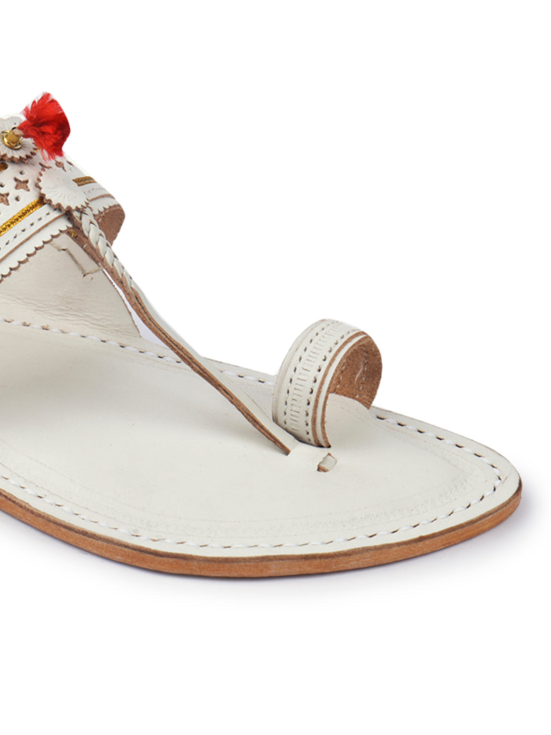 Authentic White - Men Wedding Chappal