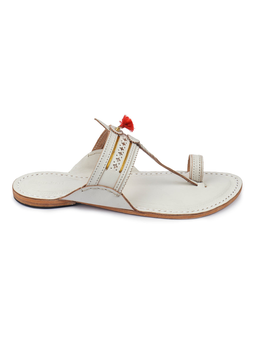 Authentic White - Men Wedding Chappal