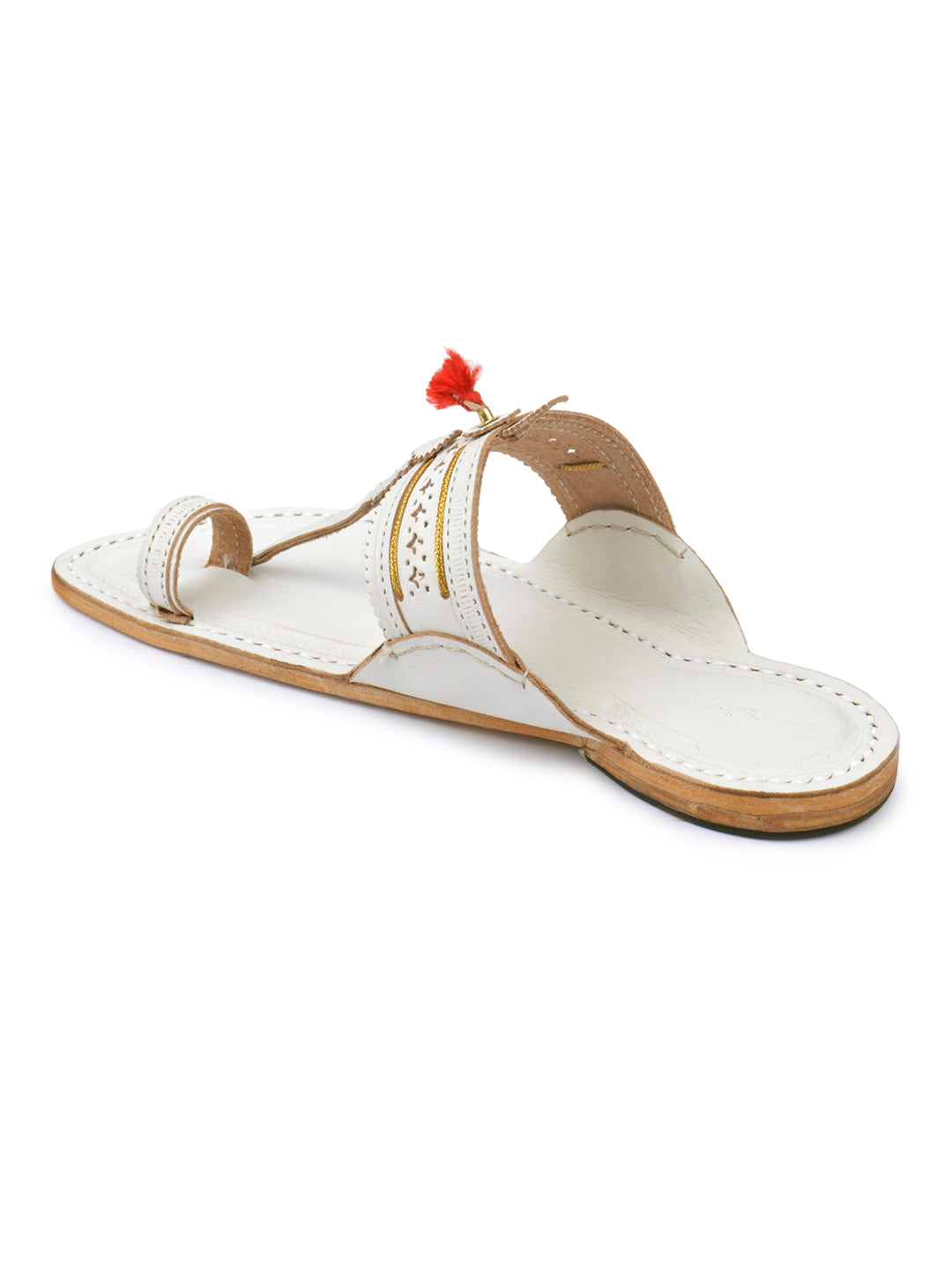 Authentic White - Men Wedding Chappal
