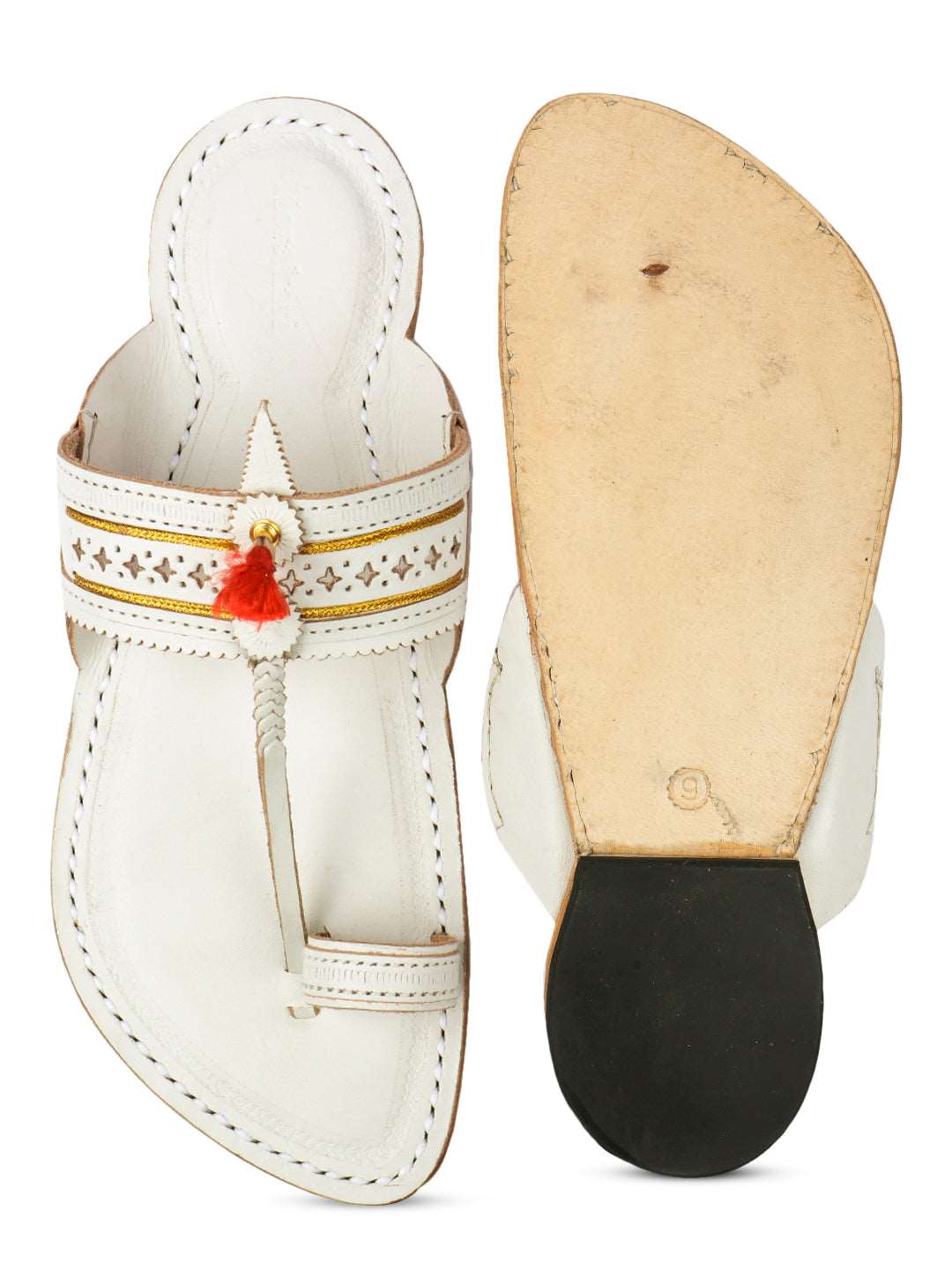 Authentic White - Men Wedding Chappal