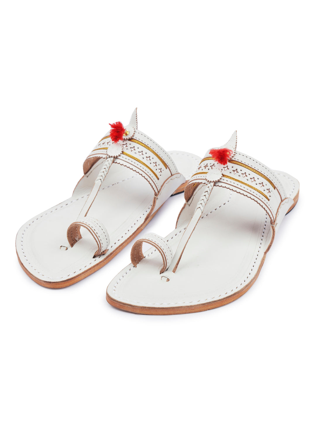 Authentic White - Men Wedding Chappal