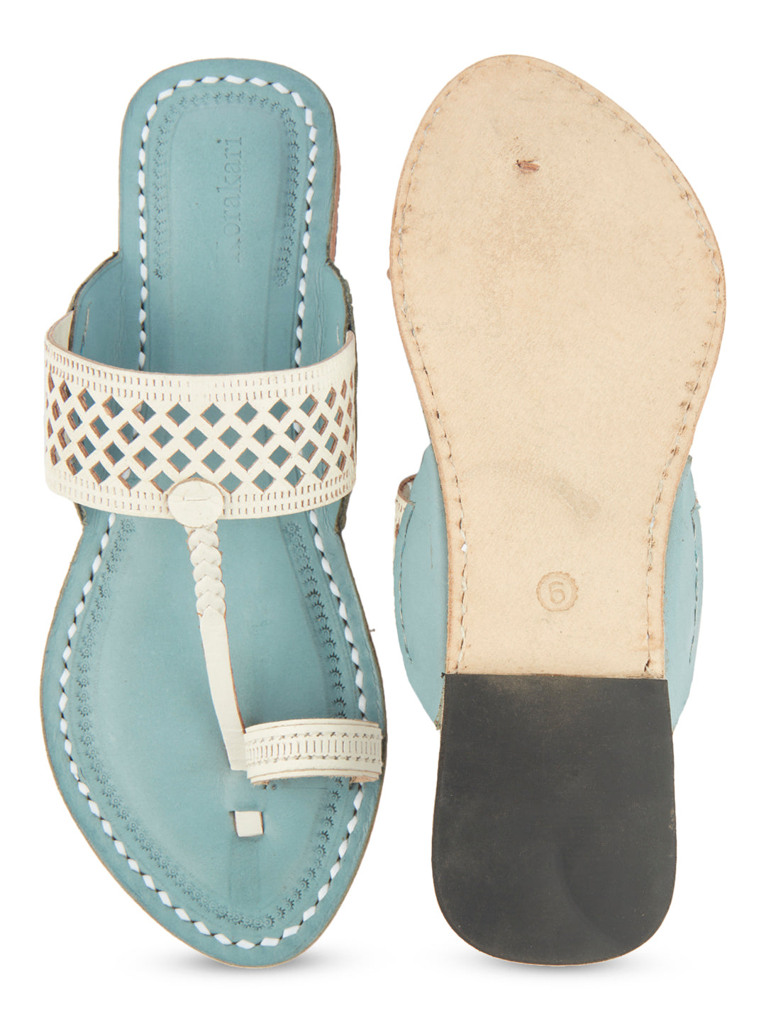 White Diamonds Women's kolhapuri chappal