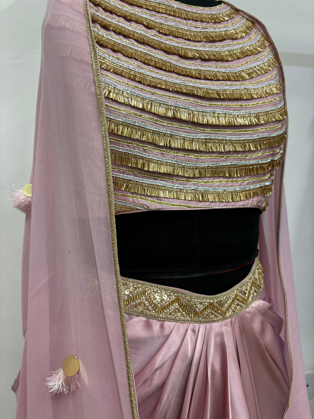 Gota Drape Skirt Set