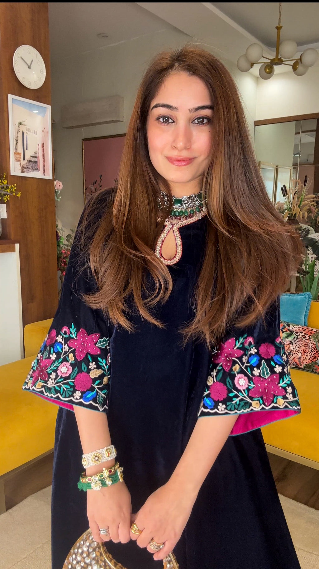 Noor Emerald Tribal Choker