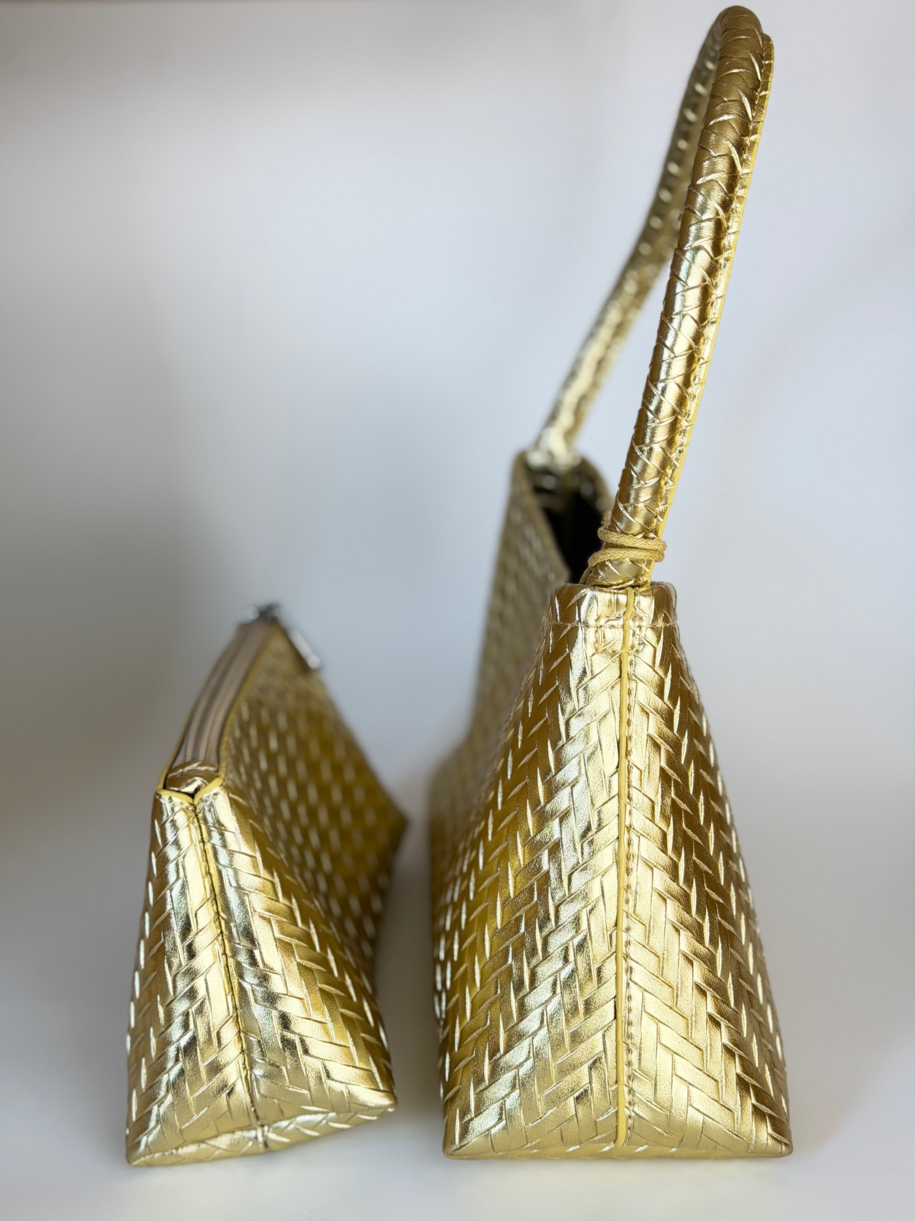 Majestic Twine Tote & Purse - Gold