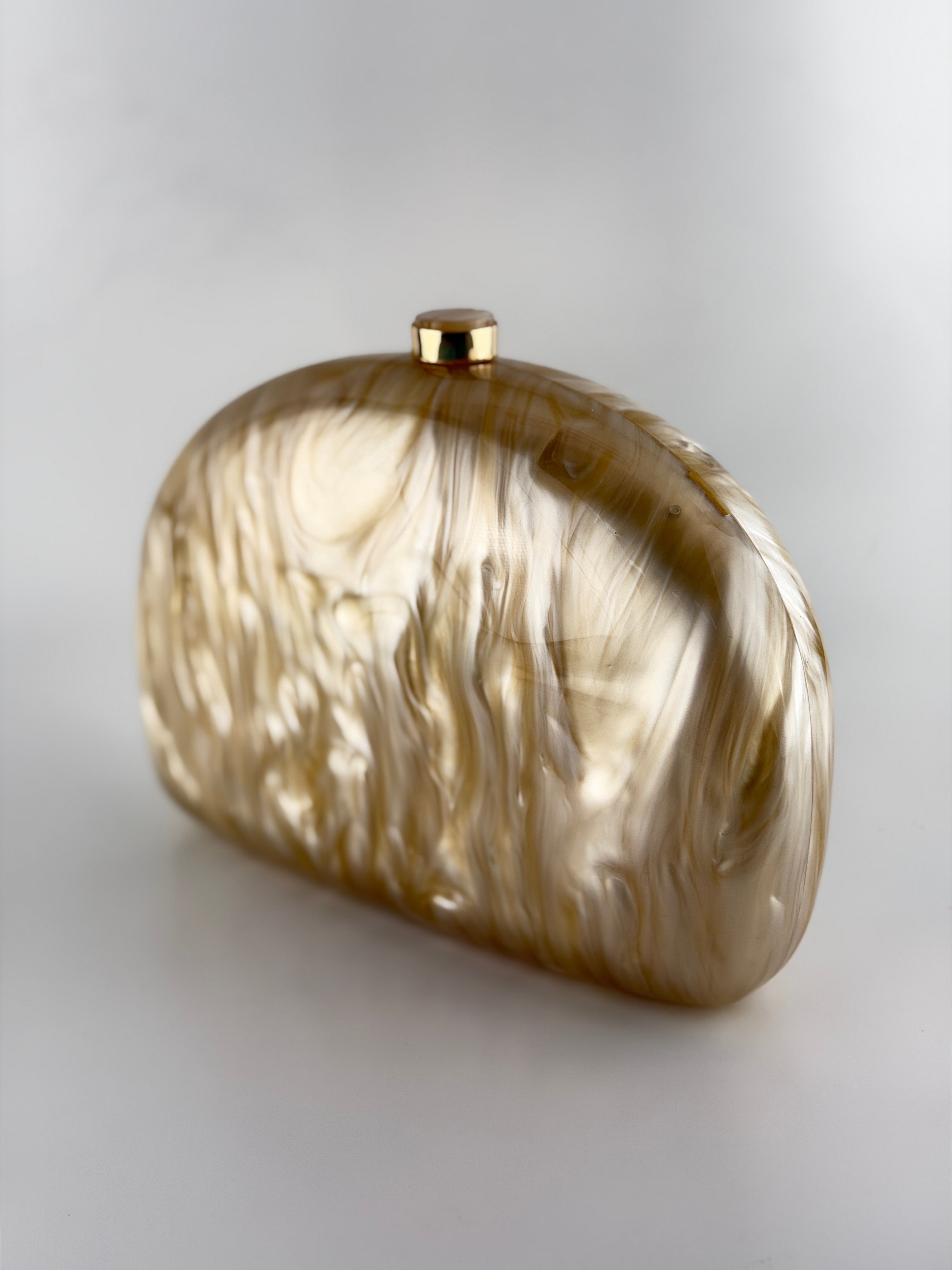 Ivory Swirl Clutch