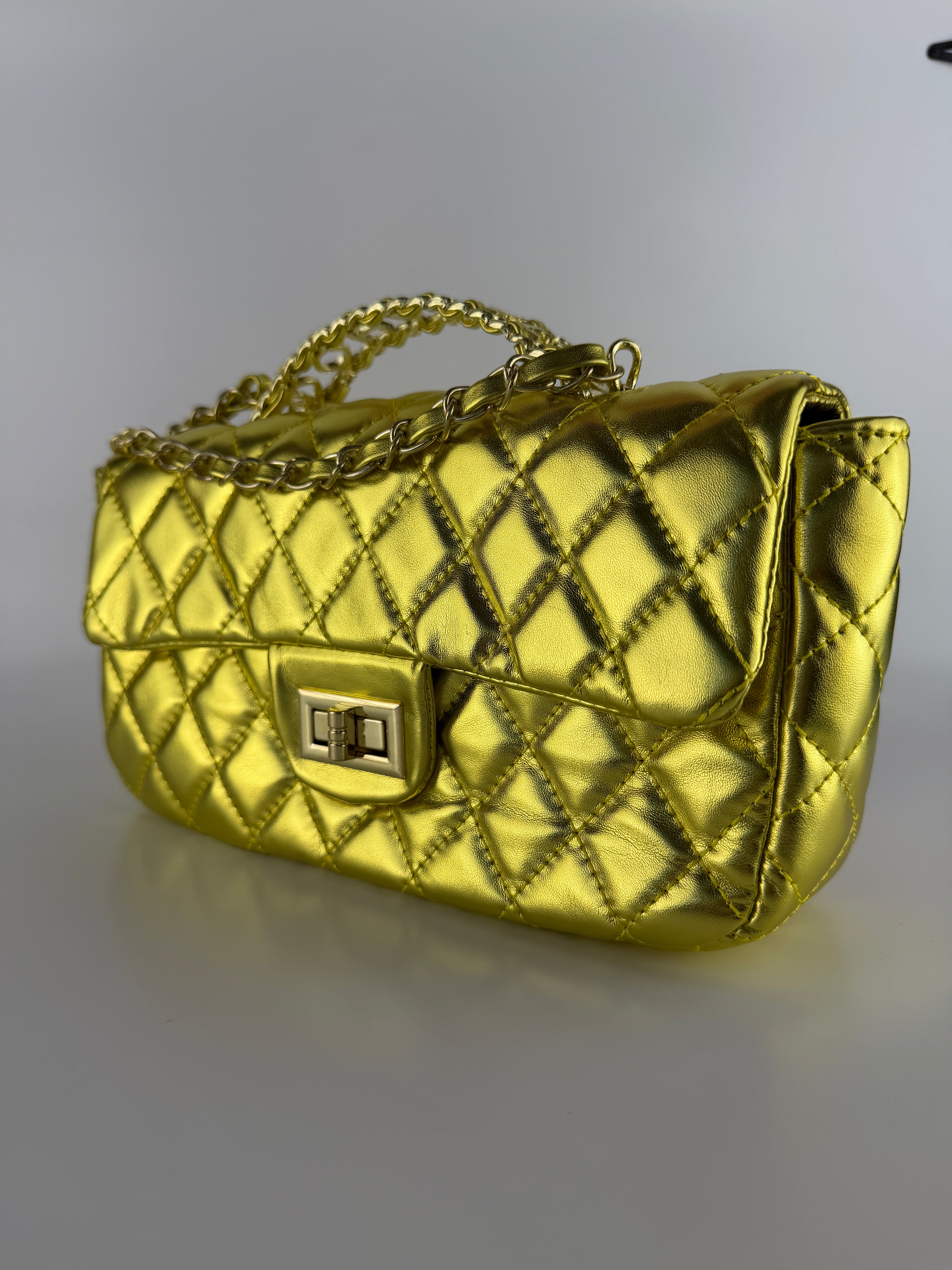 Lemon Luxe Quilted Bag