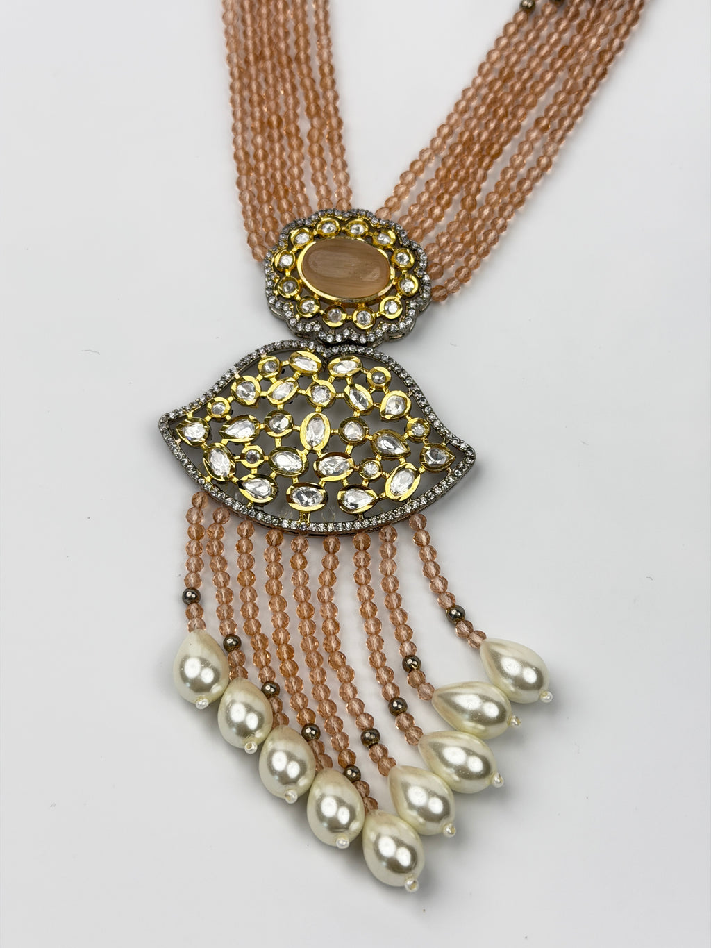 Amber Dewdrop Tassel Set