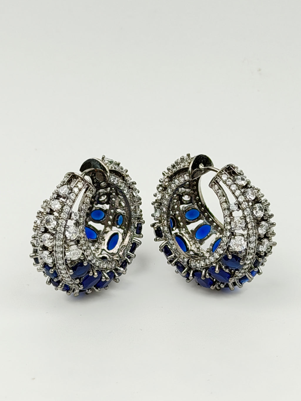 Sapphire Spark Pavé Hoops