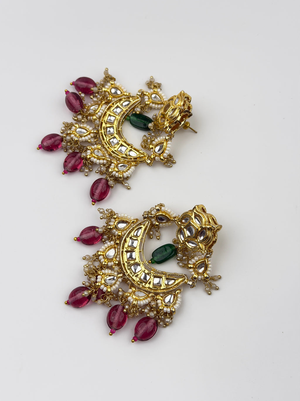 Gulabi Chandbali Drops