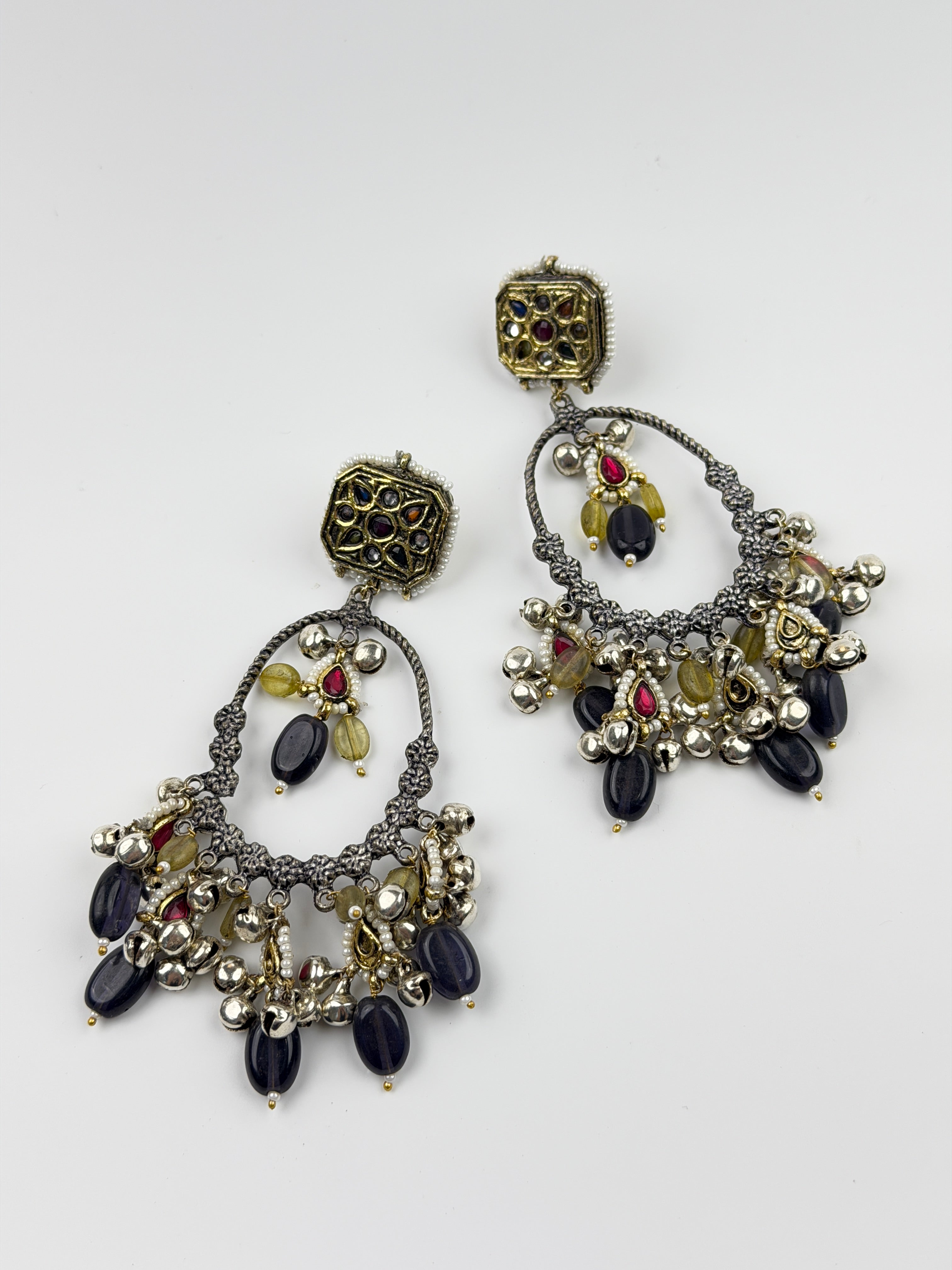 Royal Midnight Chandelier Earrings