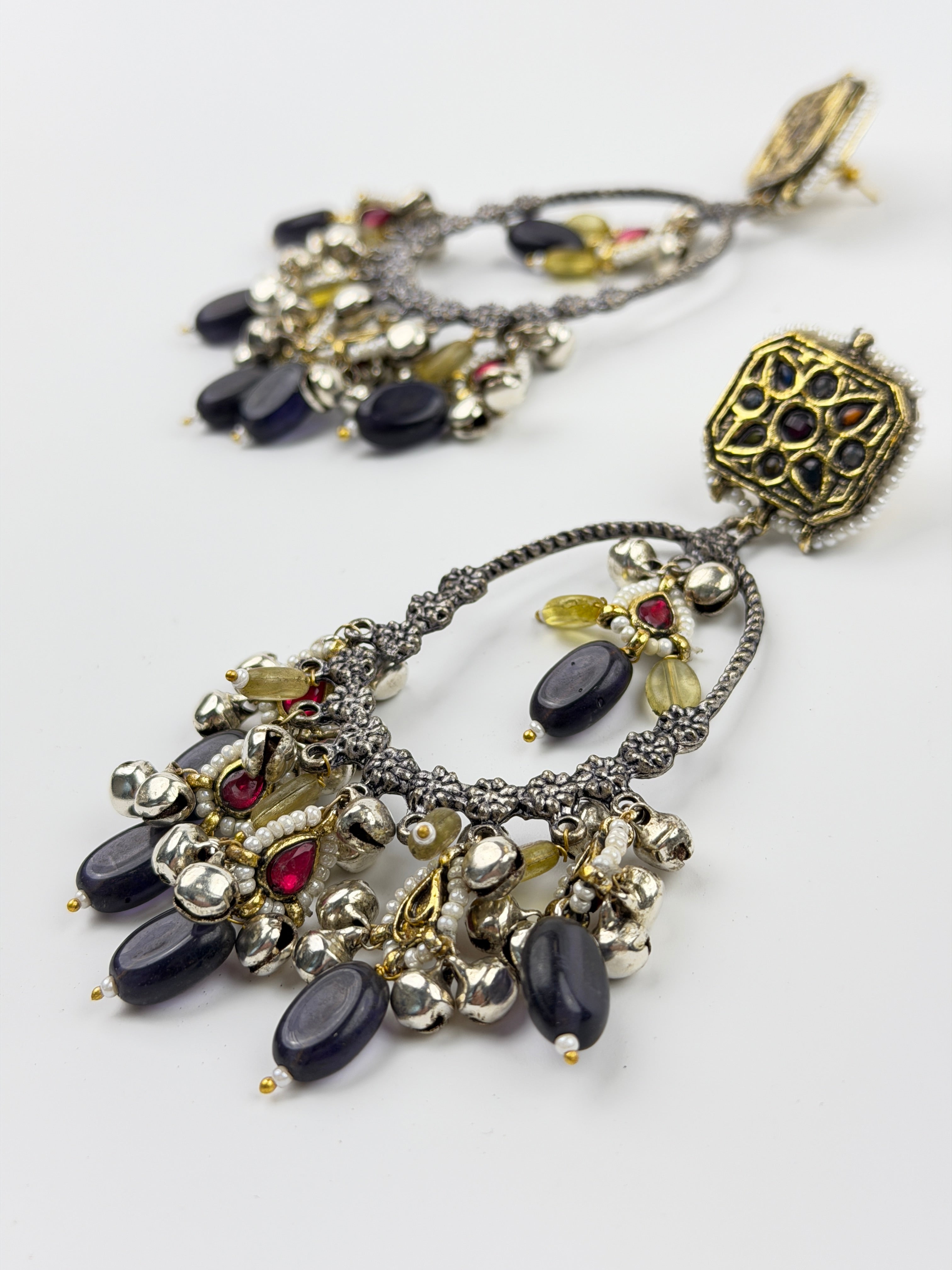 Royal Midnight Chandelier Earrings