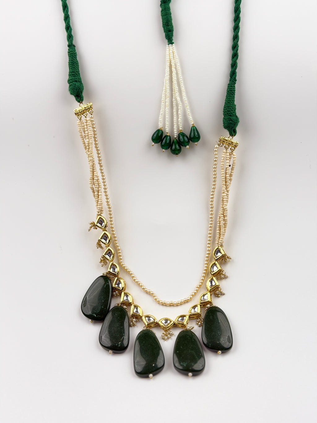 Emerald Crescent Chandhaar Necklace