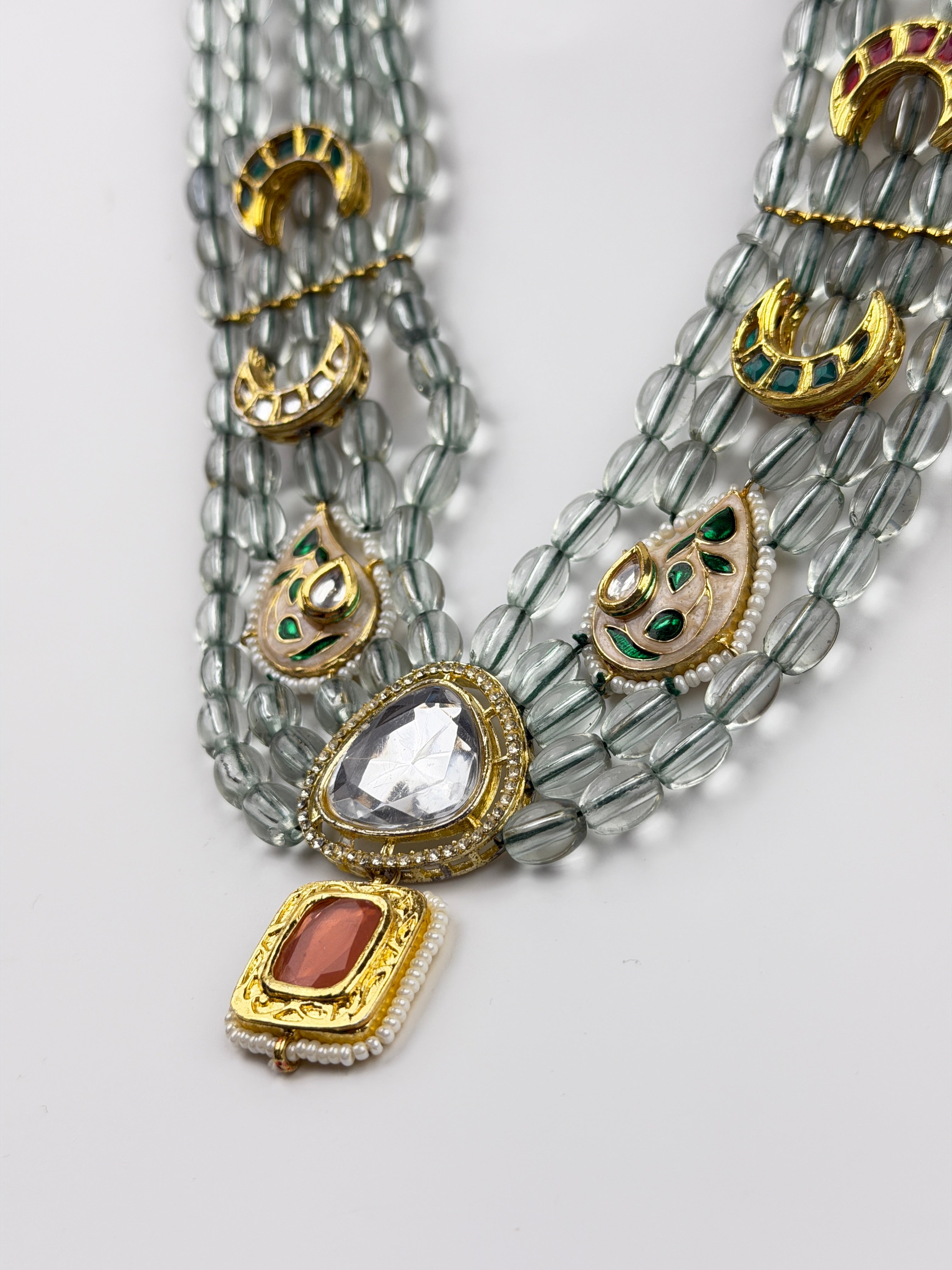 Nilofer Kundan Multi-strand Necklace