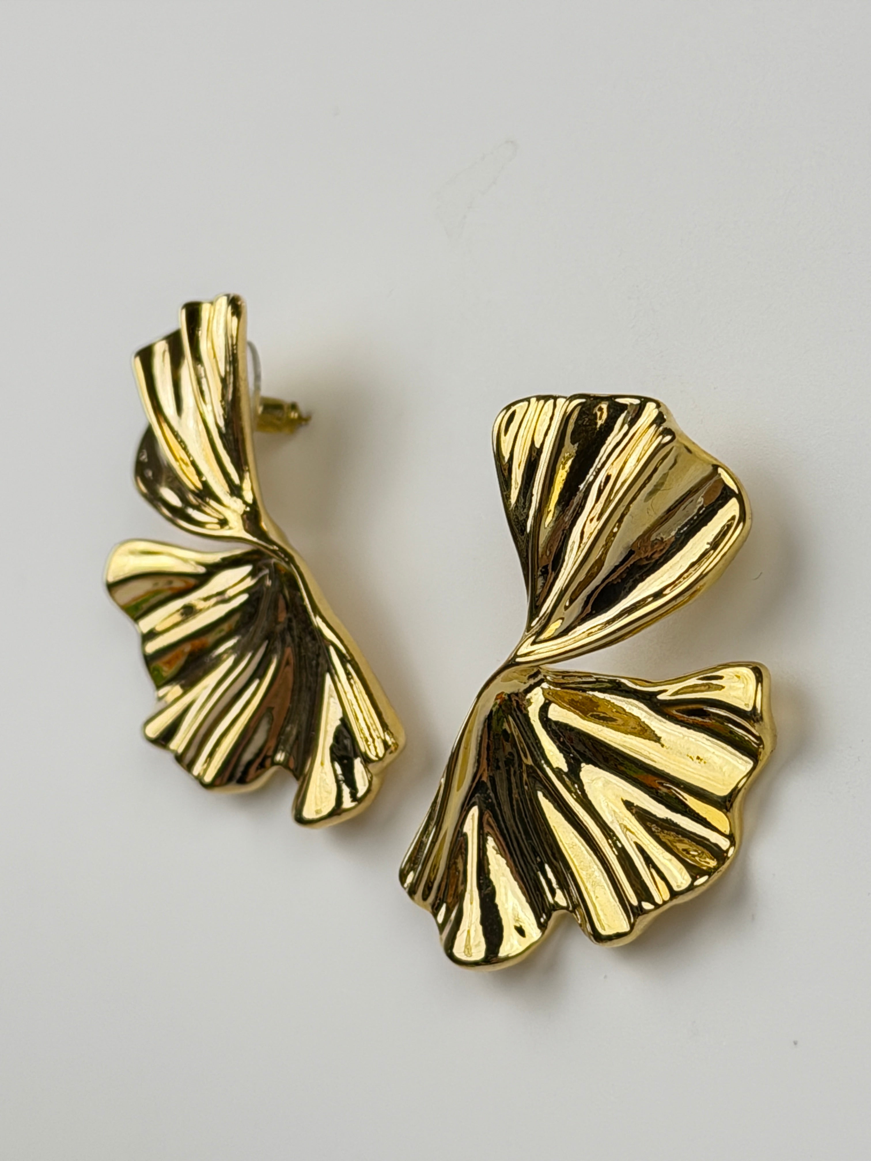 Ginkgo Petal Studs