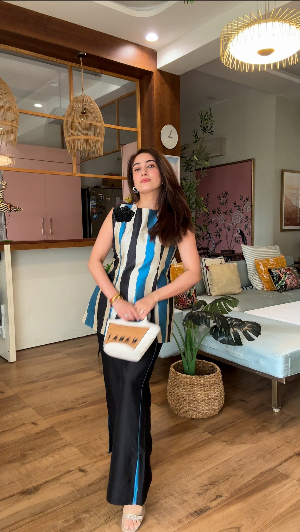 Stripe Silk Co-ord Set