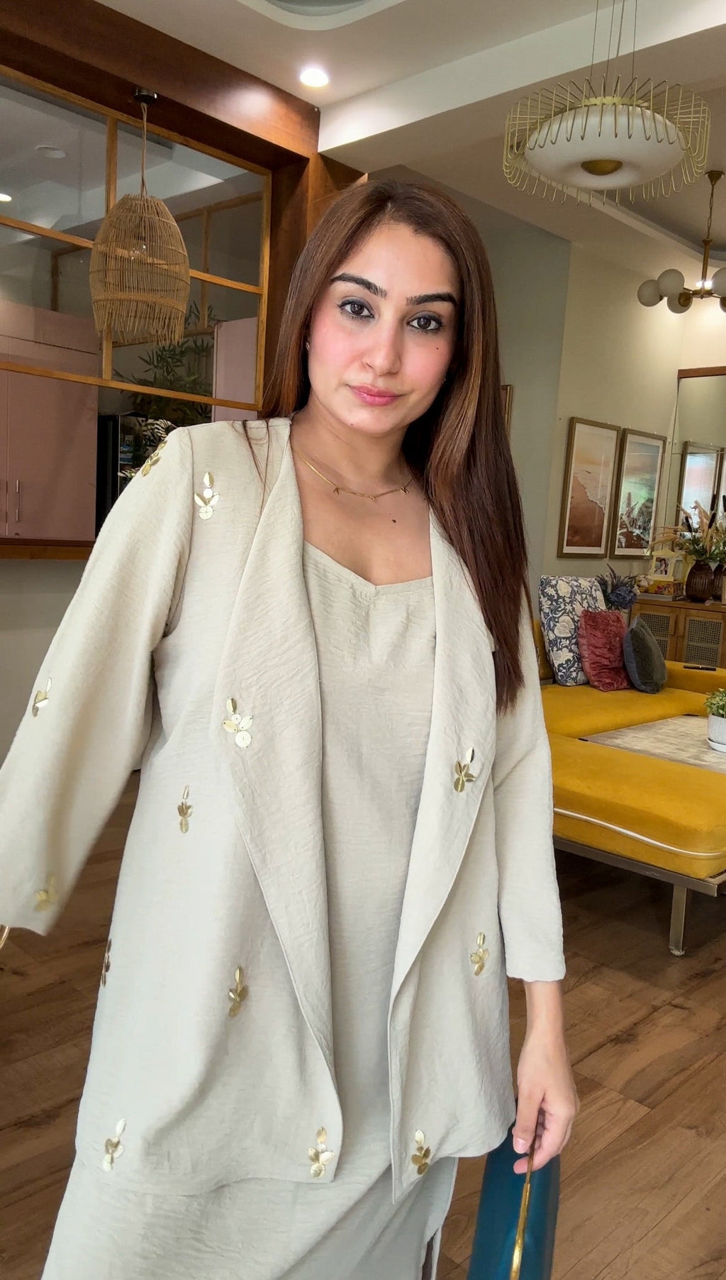 Embellished Jacket Dress