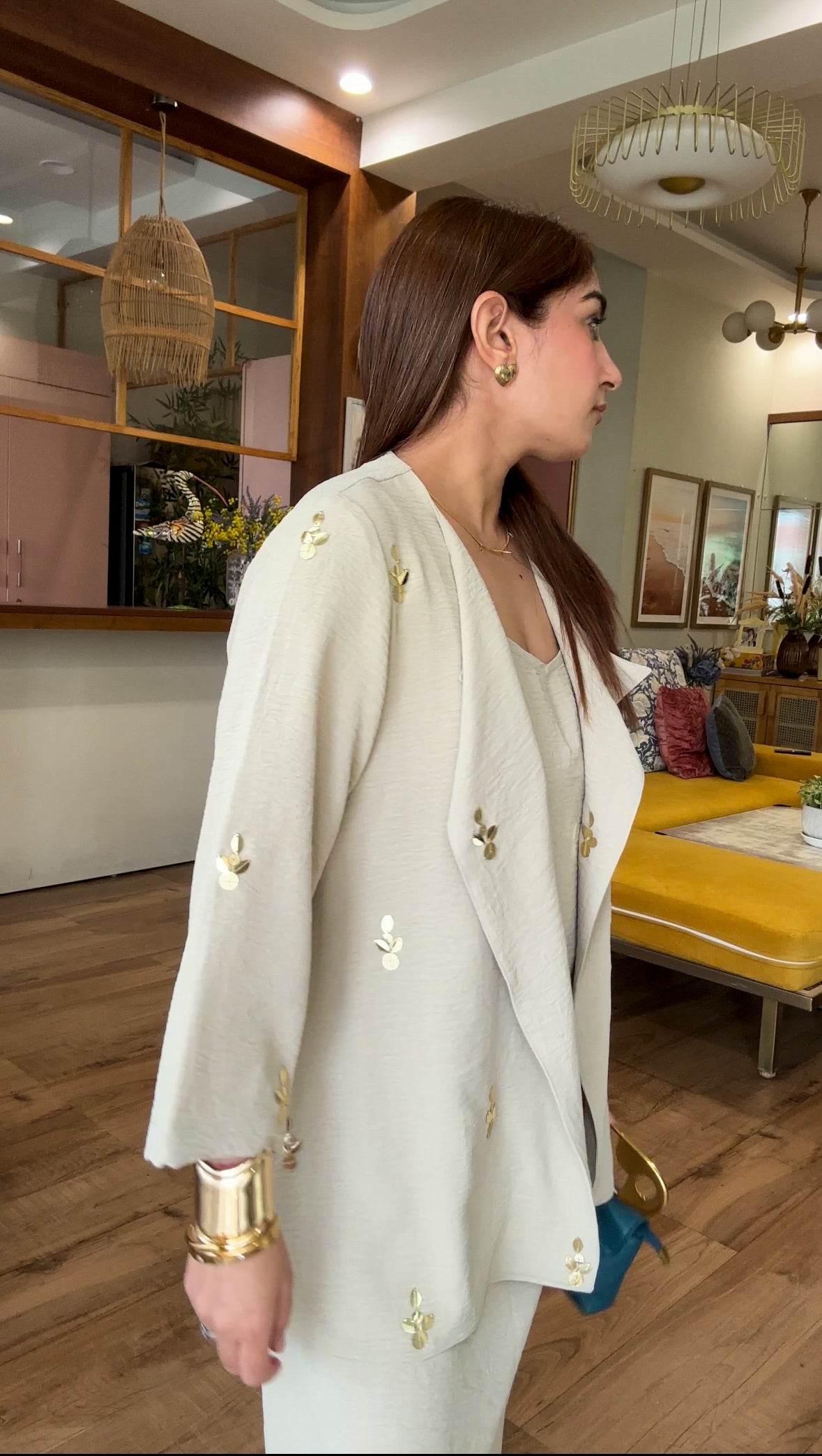 Embellished Jacket Dress