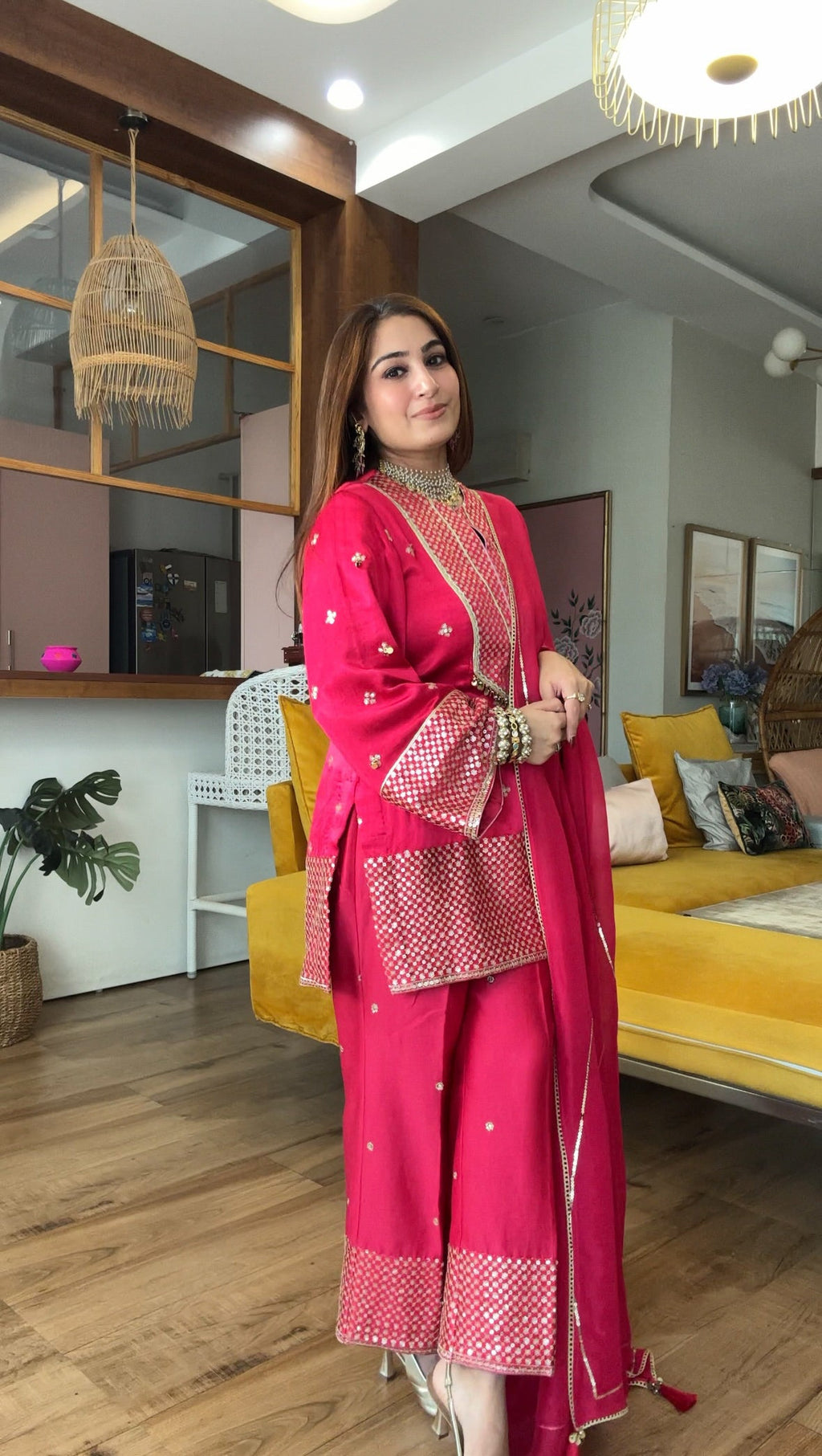 Gulabi Noor Gajji Silk