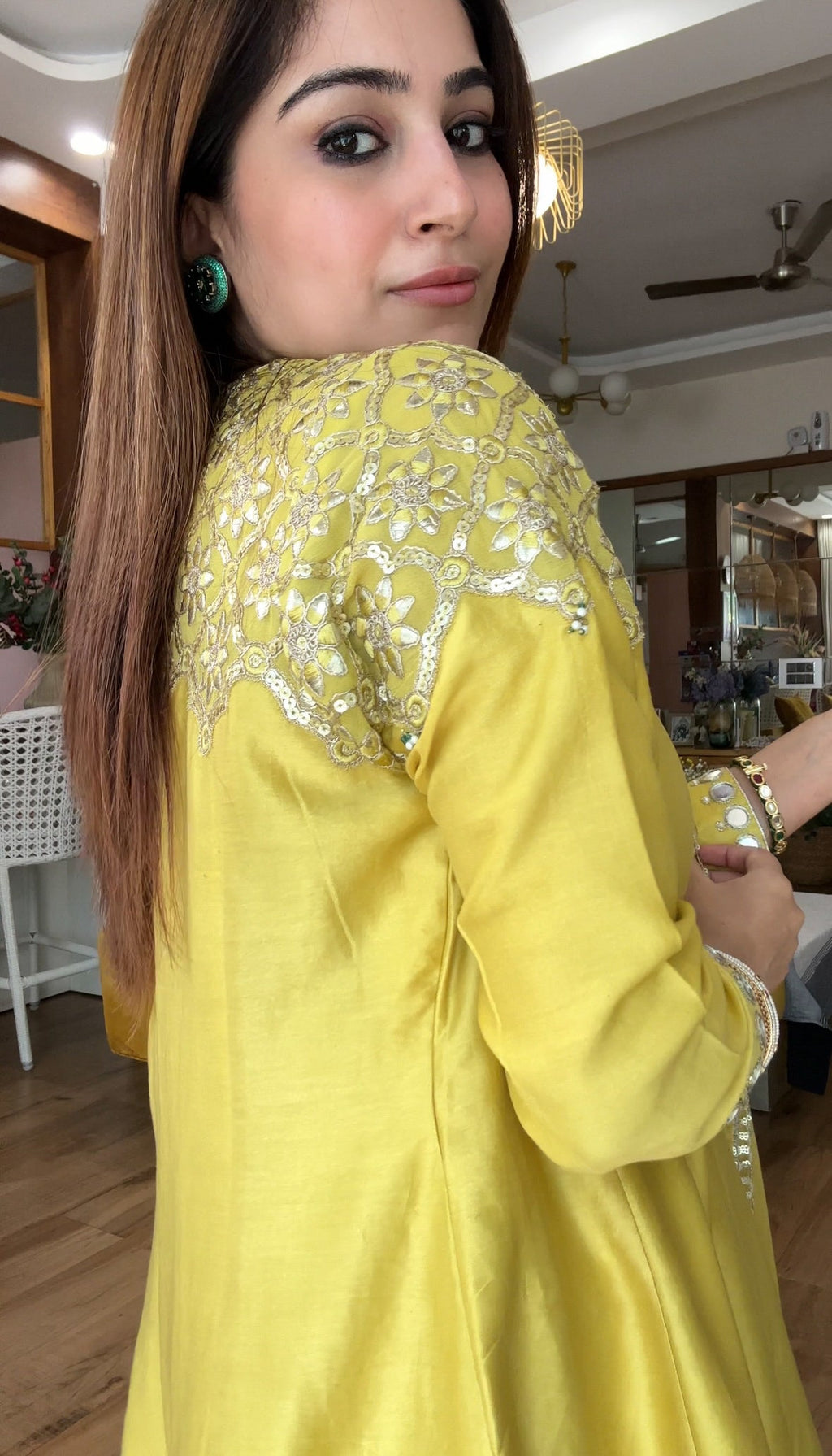 Yellow Gota Kurta Set